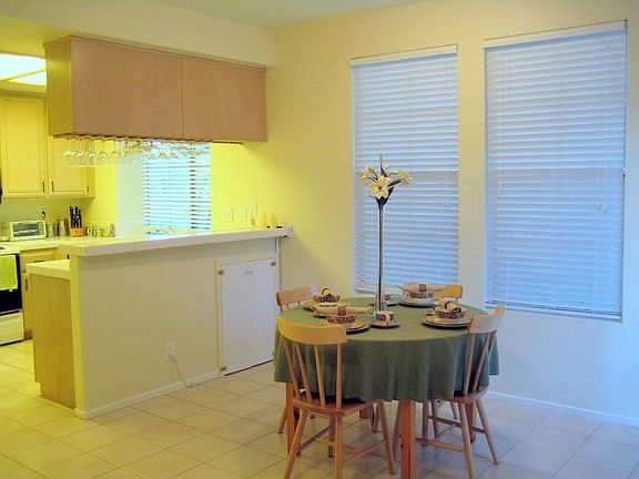 Dining area with grassy views
