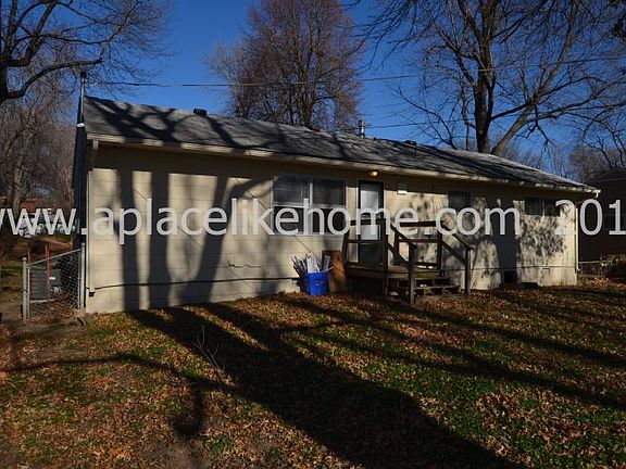 fenced back yard