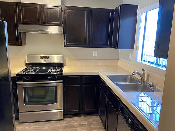 Kitchen with stainless steel appliances