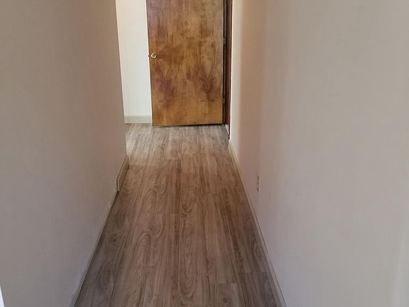 Hallway with new flooring