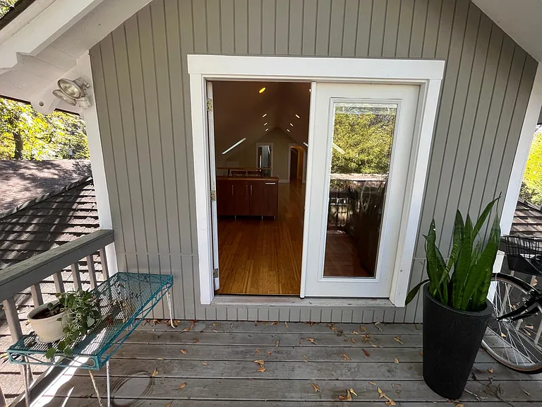 Entrance from porch