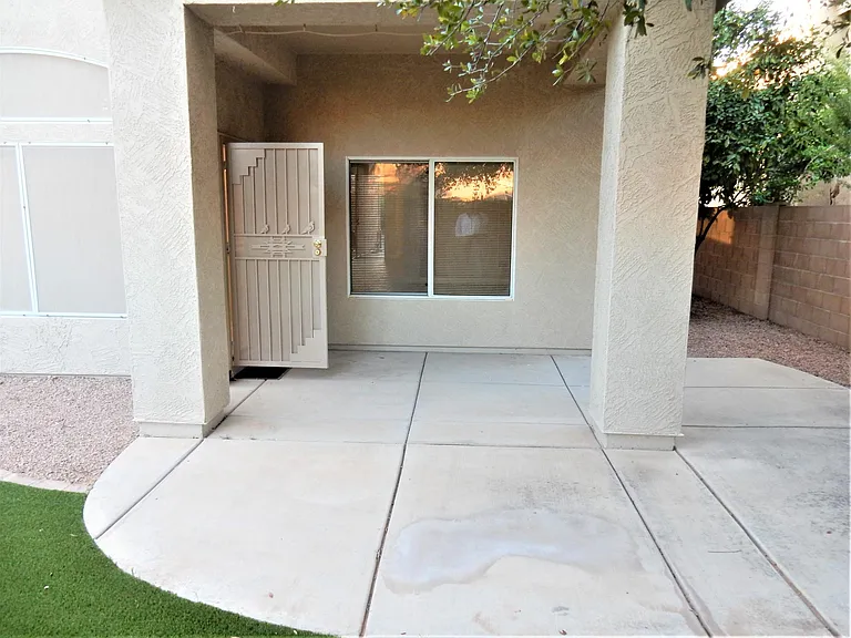 Extended covered patio