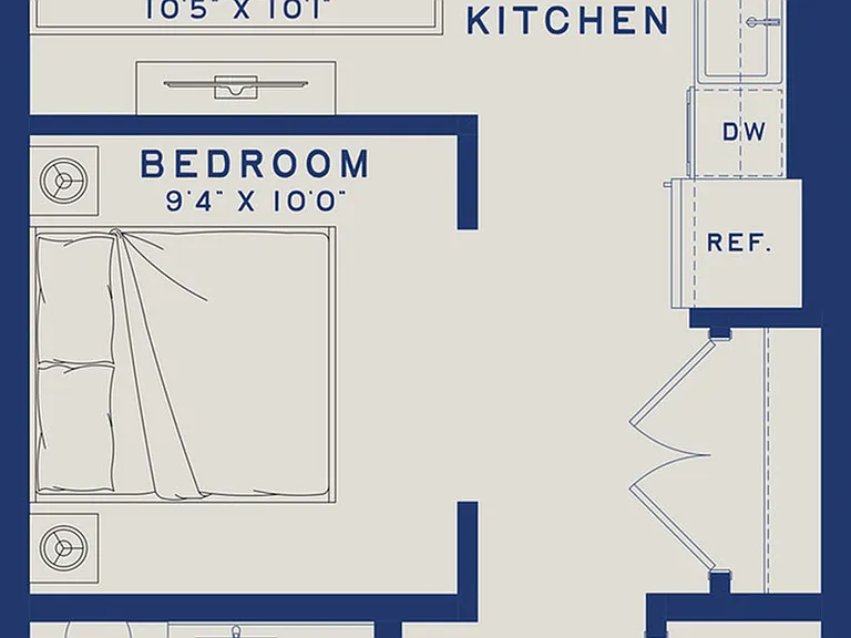 S3 | Studio | 530 sf S3 | Studio | 530 sf