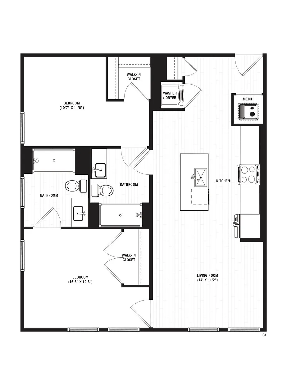 Floor plan B4