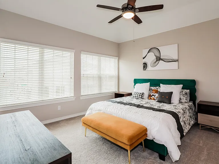 Primary Bedroom with Ceiling Fan (Plan 4481)