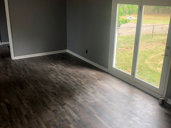 Living room with french door