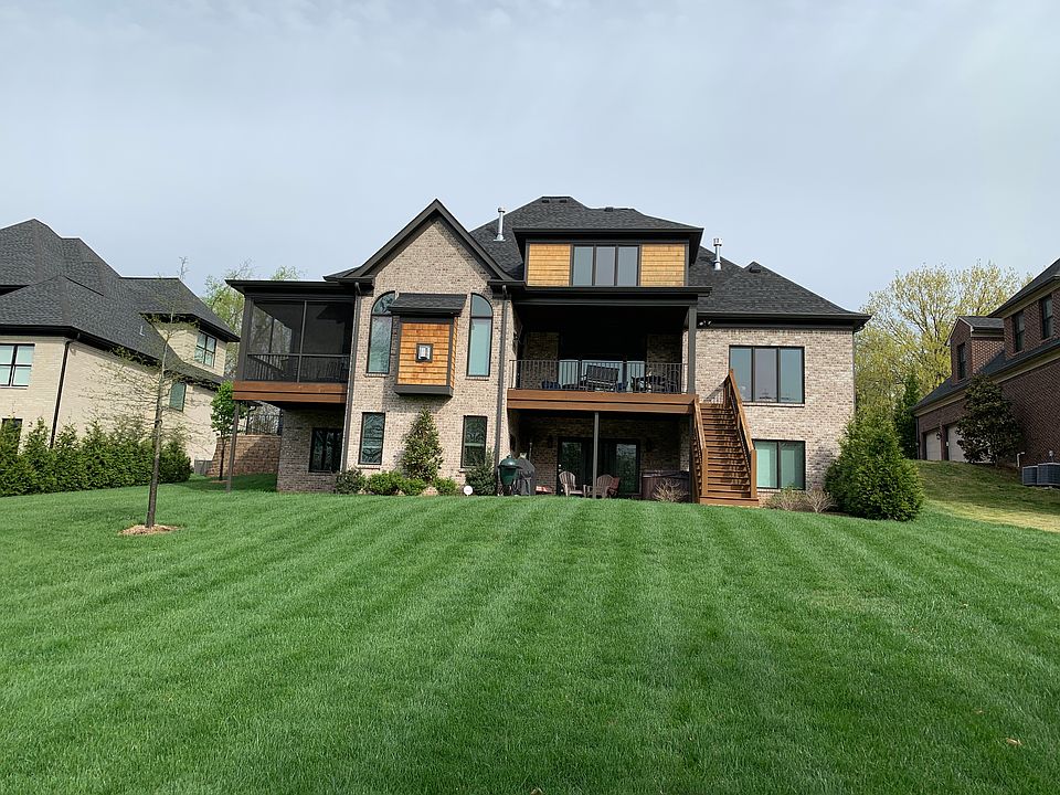 Landscaped yard