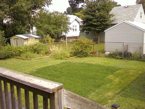 Back yard viewed from deck