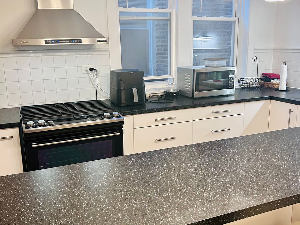 relax or eat at the kitchen island