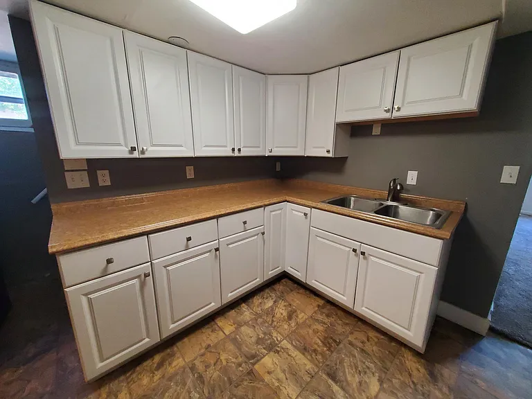 Lots of storage space and countertop work area.