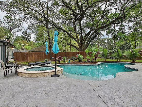 Gorgeous Pool and Spa with Pebbletec finish and LED lights. Built April 2017