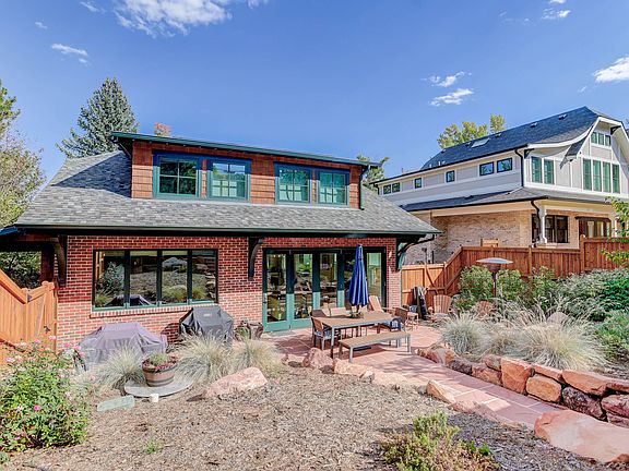 View of back yard and patio looking southeast