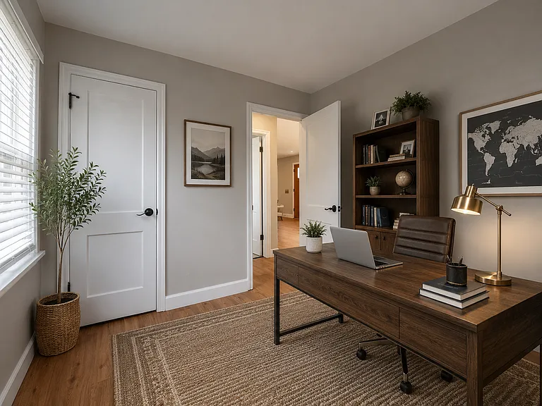 Actual photo of the room - furniture AI staged