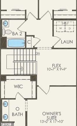 Second Floor 3 br 2.5 ba