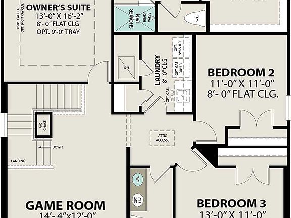The Solara A Upper Floor Plan