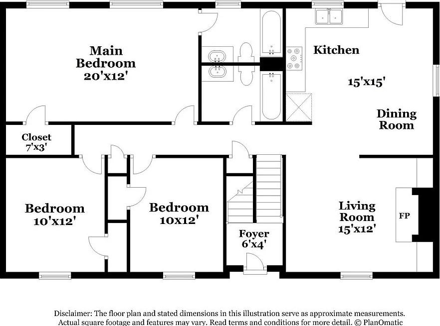 3 bed, 2.0 bath, 1276 sqft, $1,610 — Photo 3
