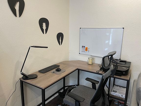 desk with printer (great for remote workers)