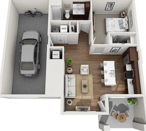 Floor Plan 1C | Seasons at Orchard Hills | Apartments in Oak Creek, WI Floor Plan 1C | Seasons at Orchard Hills | Apartments in Oak Creek, WI