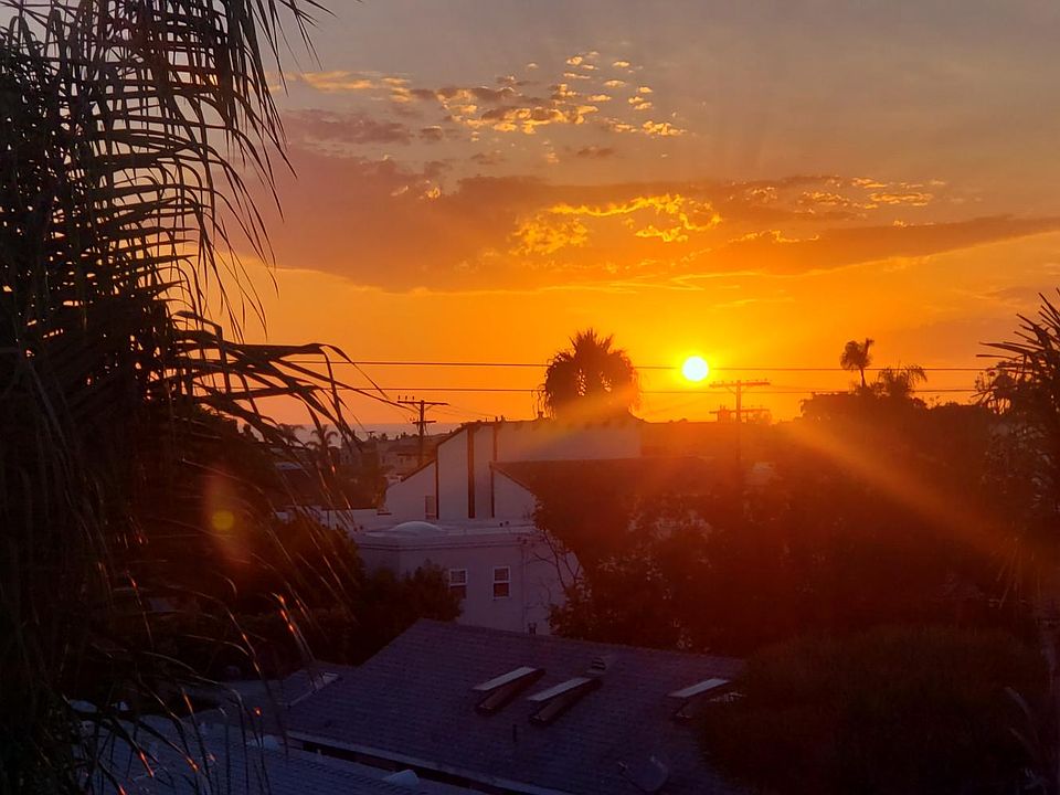 Sunset and ocean view from roof deck