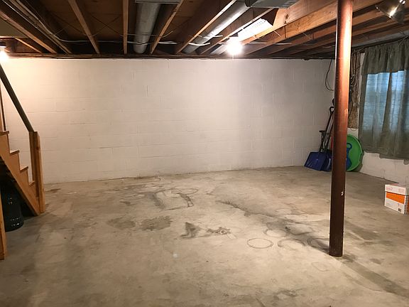 Unfinished but usable basement