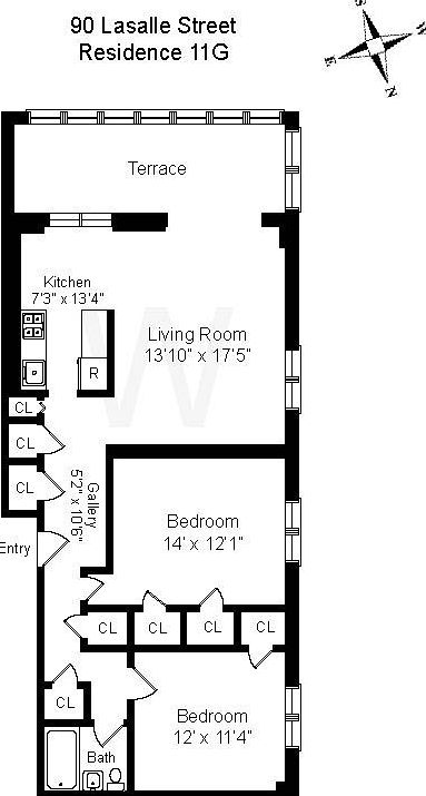 1st image of 90 La Salle St APT 11G