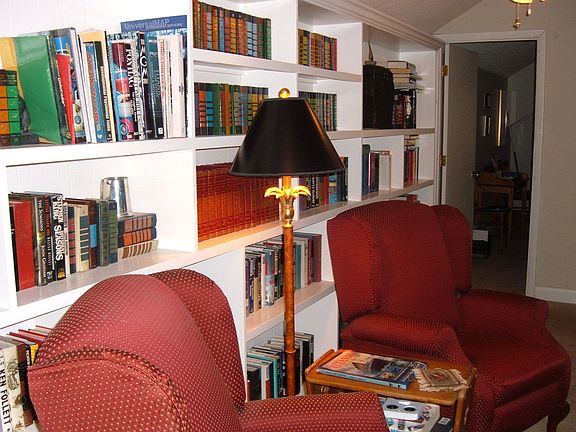 Library and sitting room