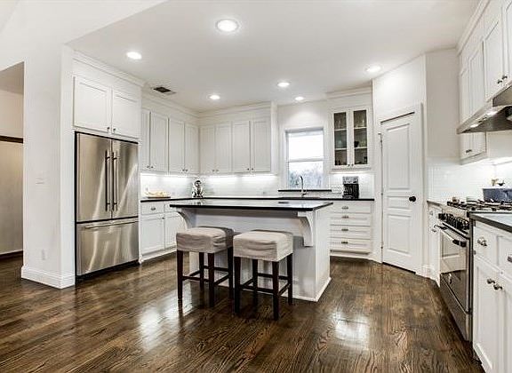 A cooks dream kitchen with top of the line Italian gas range