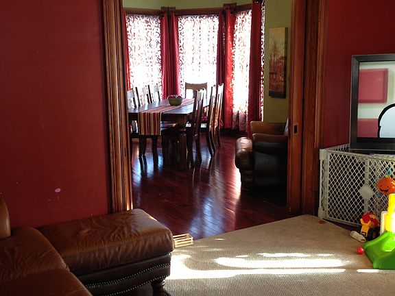 Living Room w/Original Pocket Doors