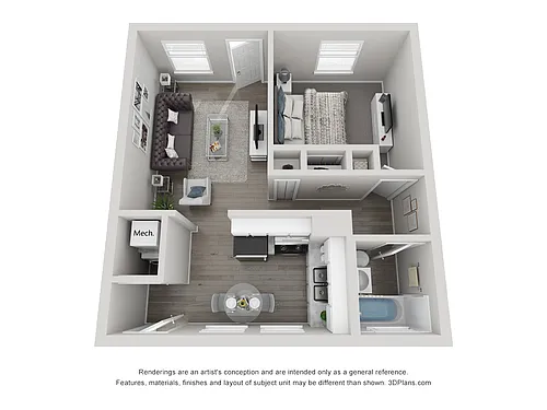 Floor plan 1X1