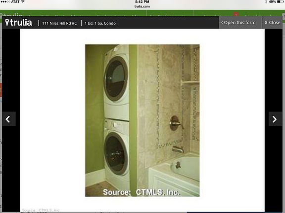 New stackable W/D in unit