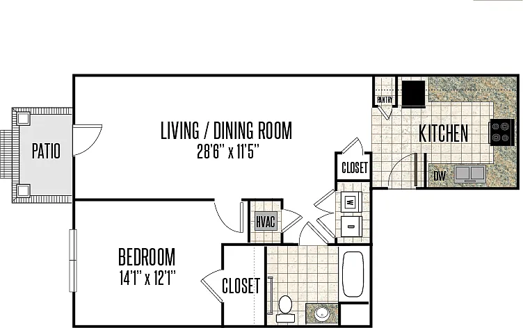 Floor plan 1-D1