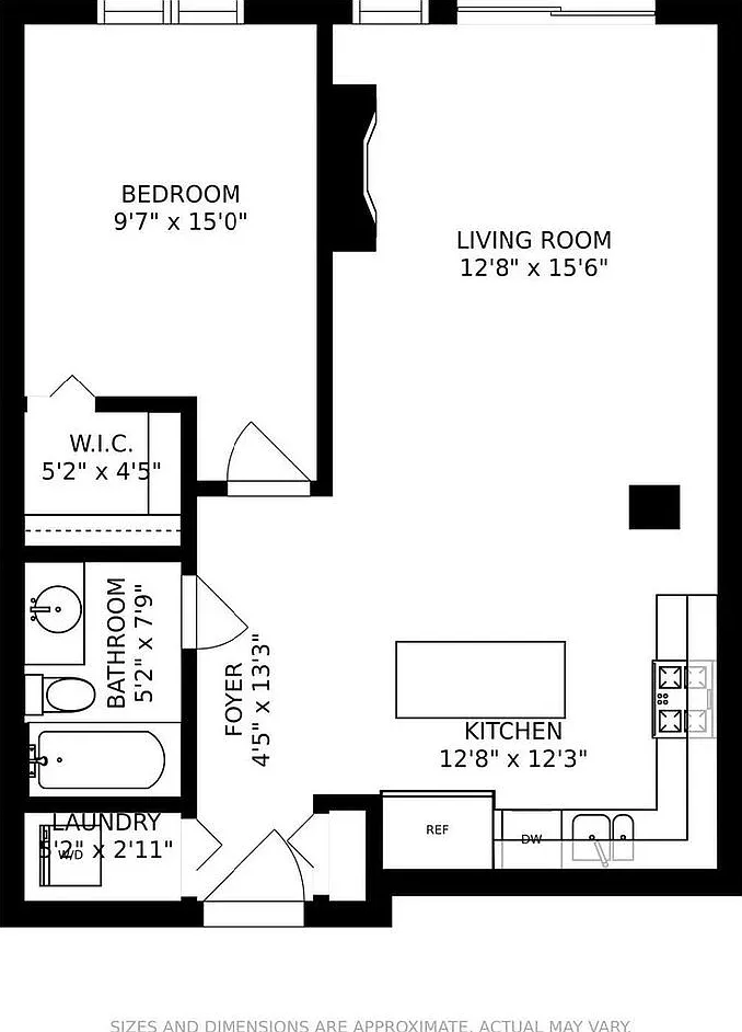 1 bed, 637 sqft, $2,600 — Photo 2