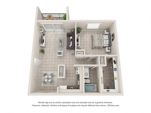 Floor plan Model A1