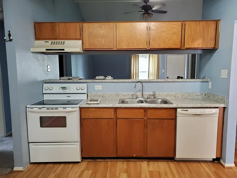 Kitchen looking into Family Room