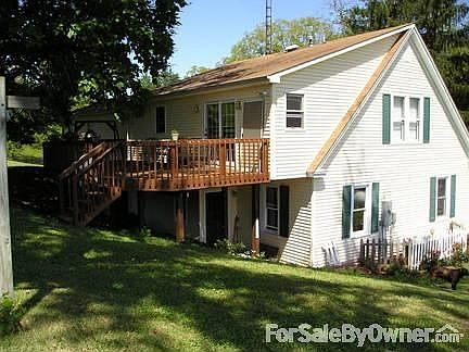 Lrg. well-maintained deck off Master BR : This is the perfect place to enjoy a good cup of coffee on