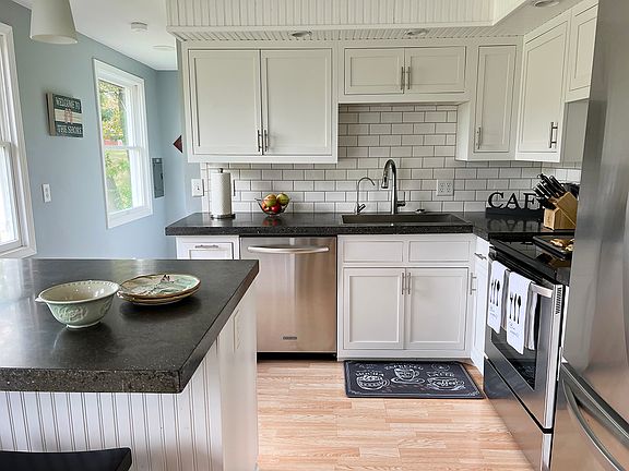 Kitchen with stainless appliances