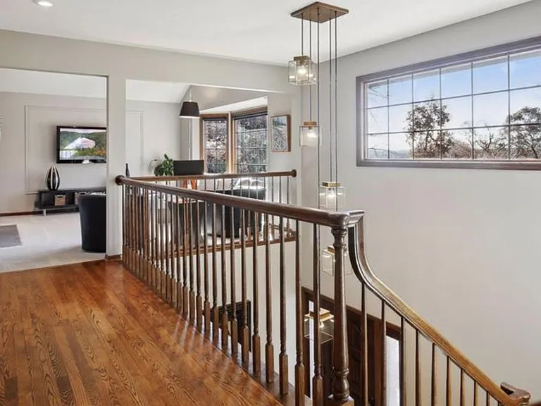 Lake views from upper level