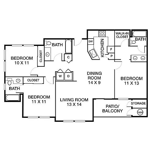 Floor plan Woodland Premier