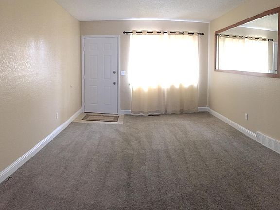 Front door, living room