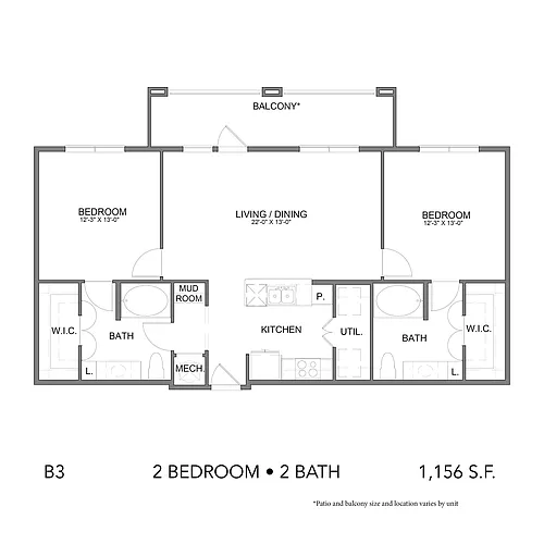 Floor plan B3