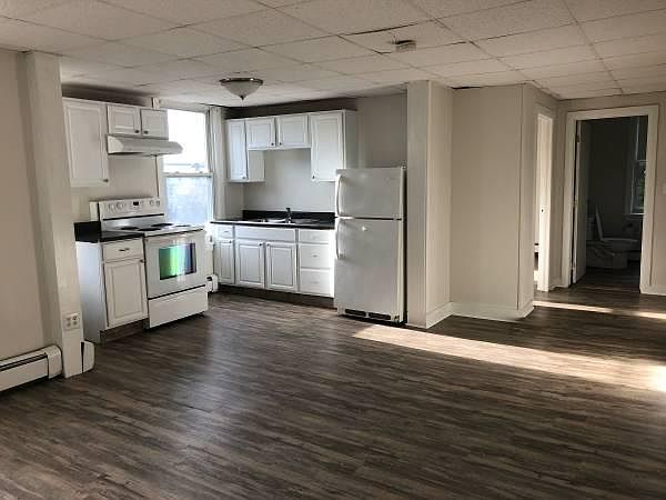 kitchen & living room