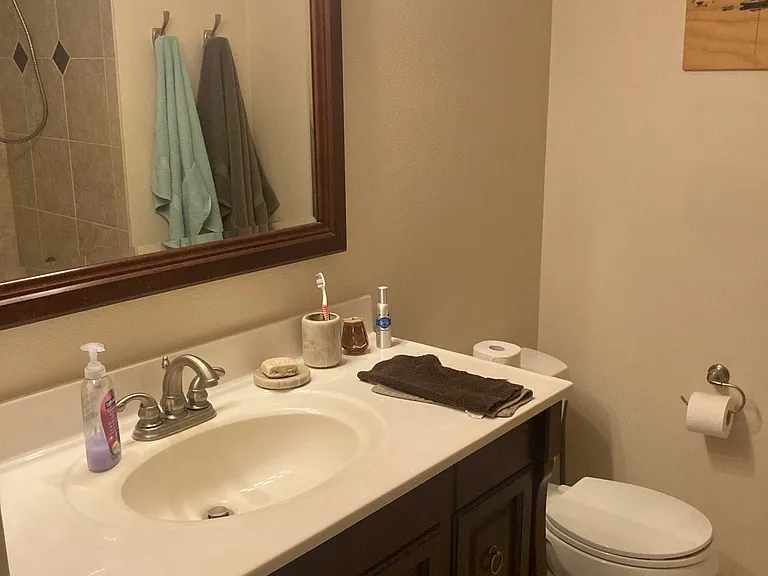 Hallway bathroom