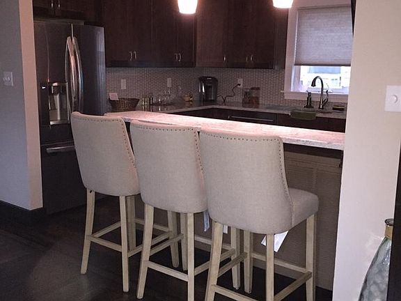 View of open layout kitchen/island area