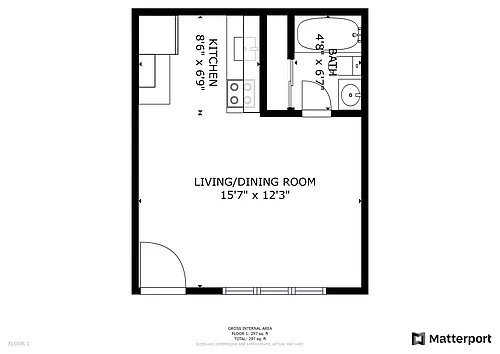Floor plan Studio