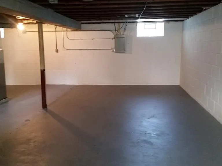 clean basement