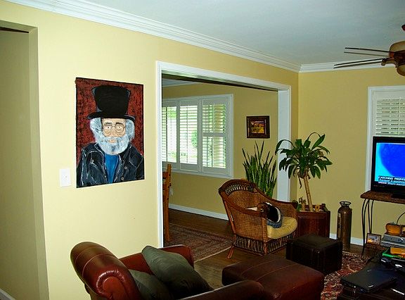 Family room open to kitchen