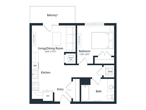 Floor plan A2