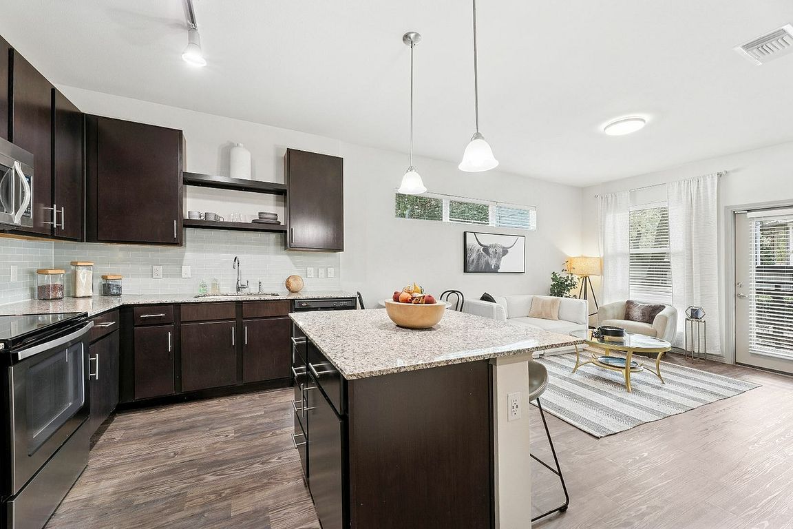 Open concept kitchen