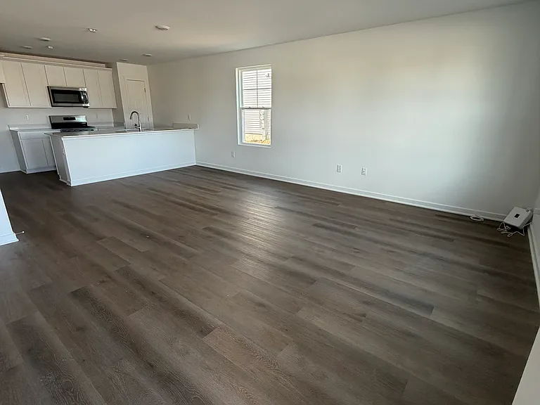 Open Concept Living Room, Dining Room, and Kitchen