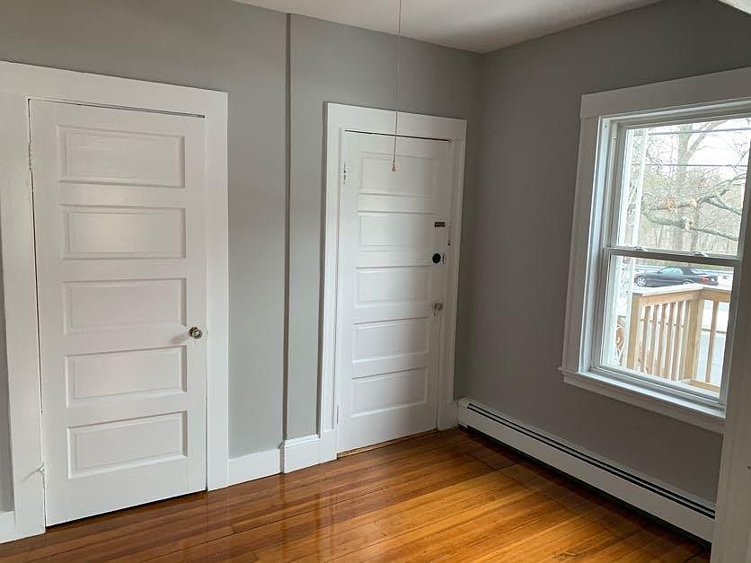 Foyer includes spacious coat closet.